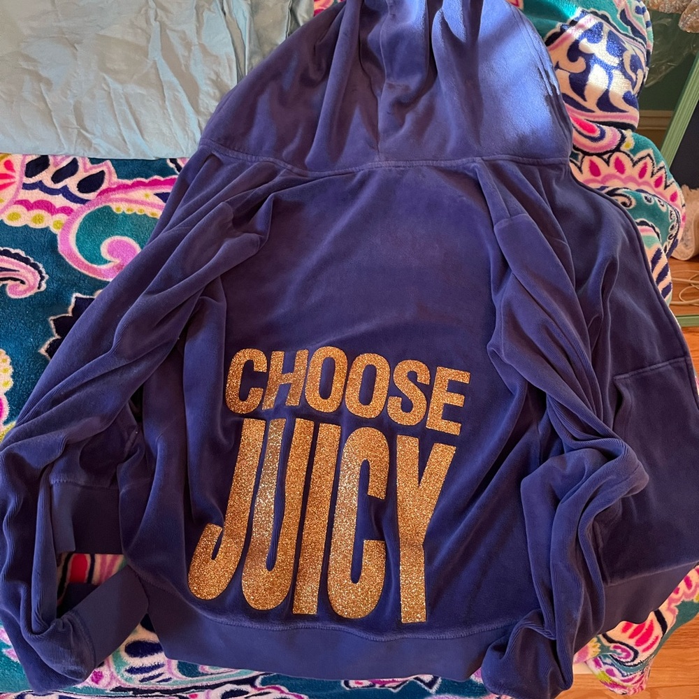 Juicy couture girls XL zip up sweatshirt